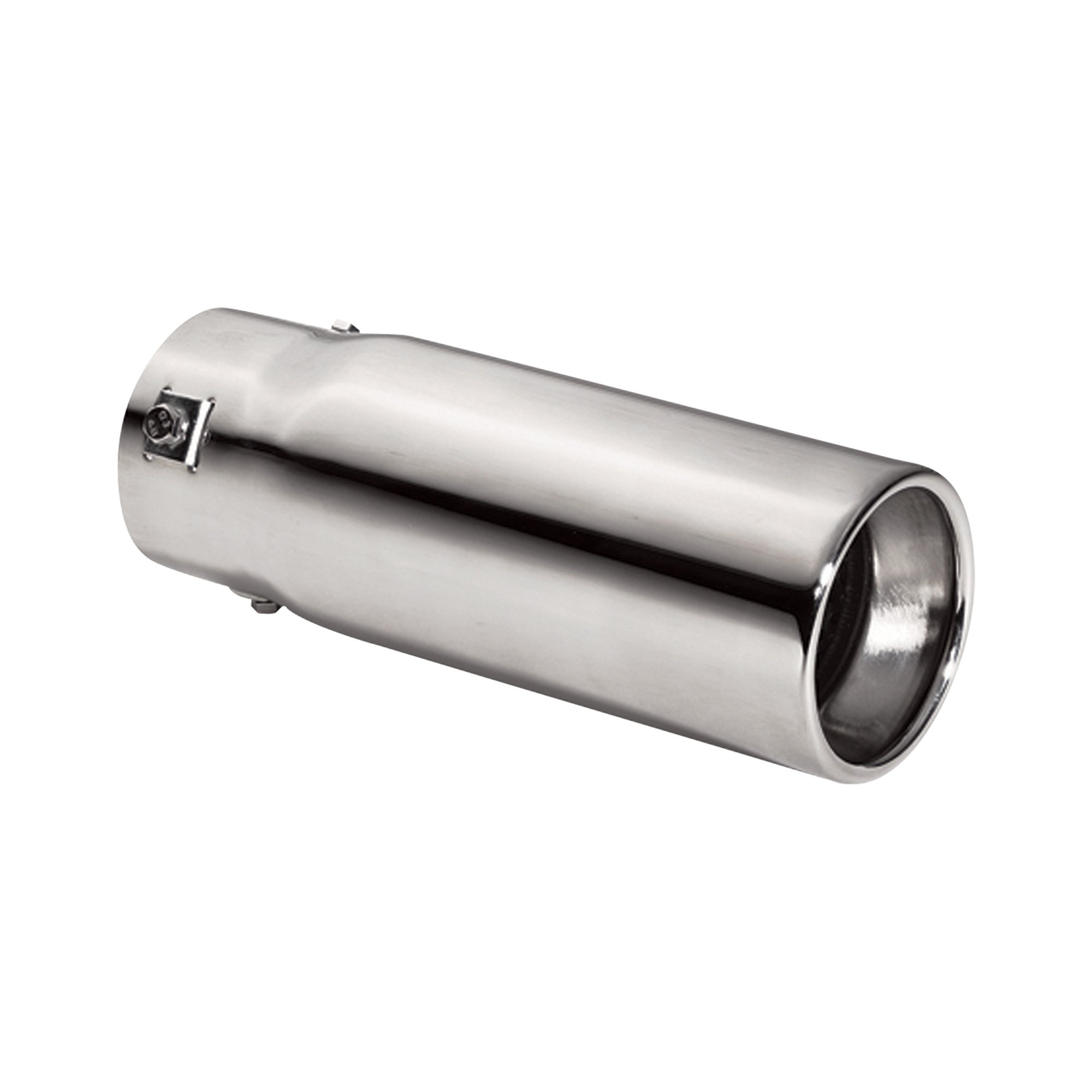 Bully Truck Exhaust Tip — Round Resonated, 9in.L, Model# PM-5104